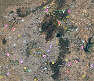 Lage Amber-Fort zu Jaipur