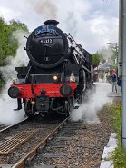 Zug-26-1 Lok in Glenfinnan